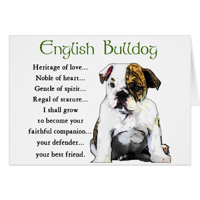 Engelse bulldog Gifts (Voorkant Horizontaal)