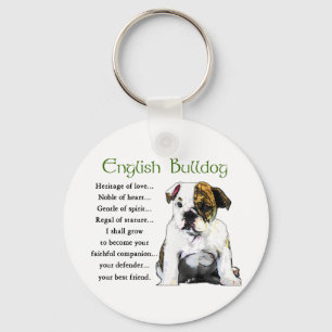 Engelse bulldog Gifts Sleutelhanger