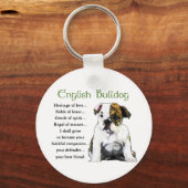 Engelse bulldog Gifts Sleutelhanger (Voorkant)