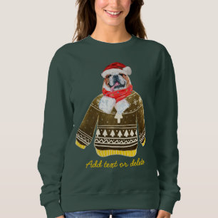 Engelse Bulldog Grappige Lelijke Kerst Hond Moeder Trui