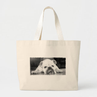 Engelse Bulldog Grote Tote Bag