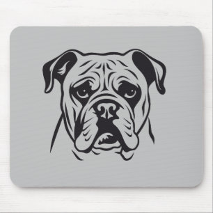 Engelse bulldog hond huisdier dier wereld harige v muismat