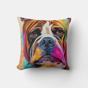 Engelse bulldog hond huisdier schattig Schattig di Kussen