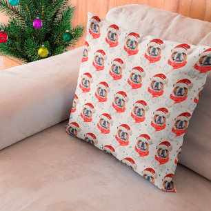 Engelse Bulldog Hondenras Kerstmis Kussen