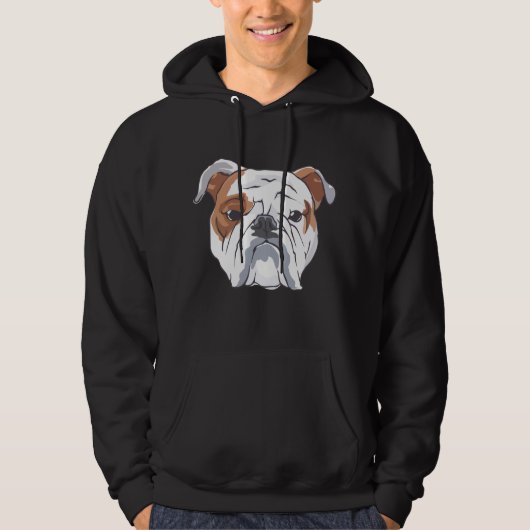 Engelse Bulldog Hoodie (Voorkant)