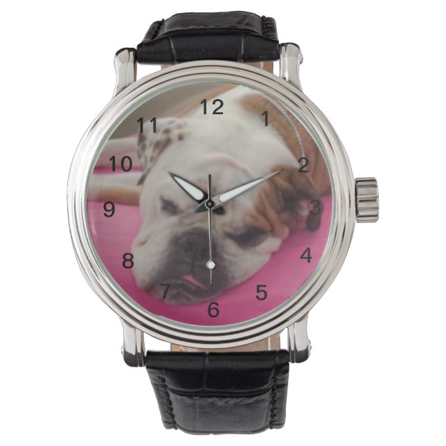 Engelse Bulldog Horloge (Voorkant)