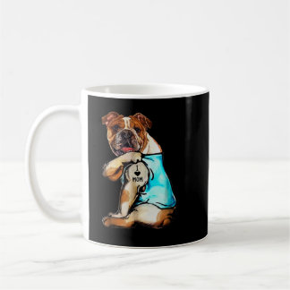 Engelse Bulldog - I Love Mam Tattoo Moederdag g Koffiemok