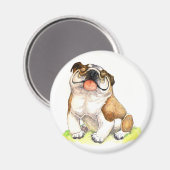 Engelse Bulldog ijskast magneet (Voorkant / Achterkant)