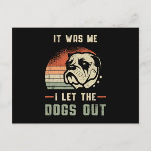 Engelse Bulldog Ik laat de honden grappigs uit Briefkaart