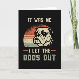 Engelse Bulldog Ik laat de honden grappigs uit Kaart