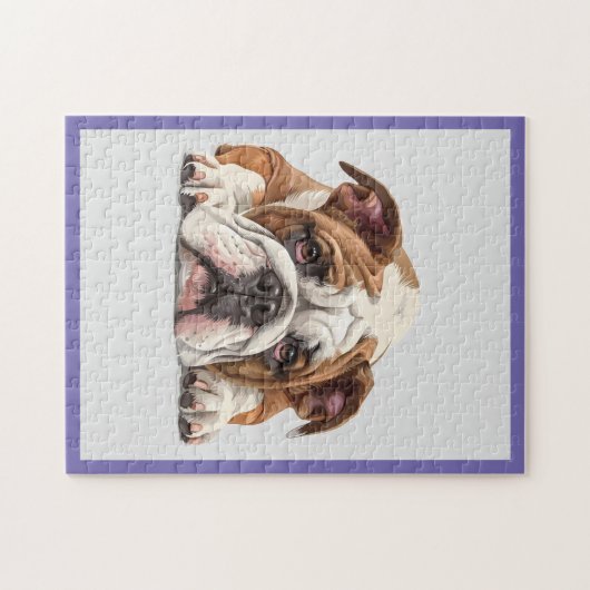 Engelse Bulldog Jigsaw puzzel (Horizontaal)