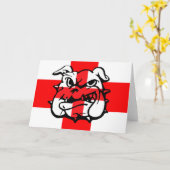 Engelse Bulldog Kaart (Gele Bloem)
