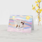 Engelse Bulldog Kaart (Gele Bloem)