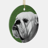 Engelse Bulldog Keramisch Ornament (Rechts)