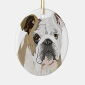 Engelse Bulldog Keramisch Ornament (Rechts)