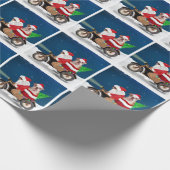 Engelse Bulldog kerstkerstkerstkerstman Cadeaupapier (Hoek)