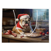 Engelse Bulldog Kerstkoekjes Vakantie Groot Cadeauzakje (Achterkant)