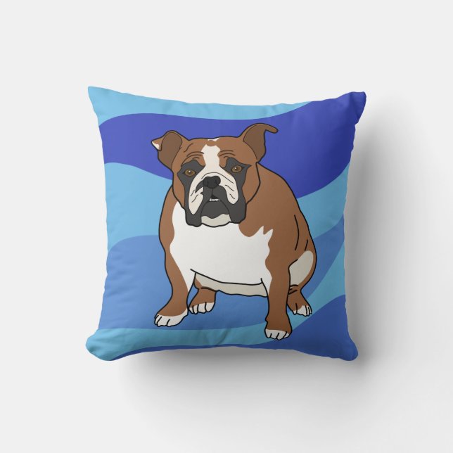 Engelse Bulldog Kussen (Voorkant)