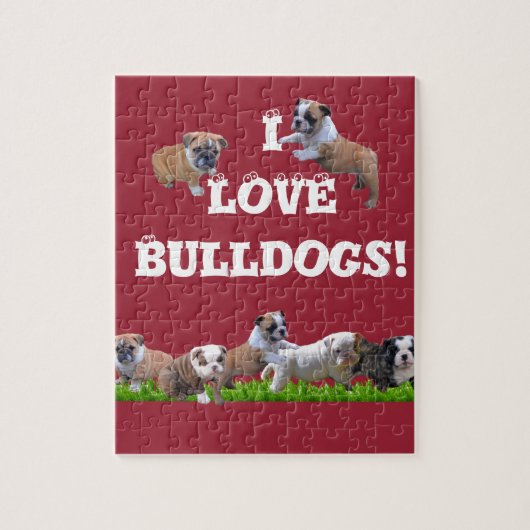 Engelse Bulldog Legpuzzel (Verticaal)