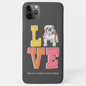 Engelse Bulldog Leuke Hond Papa iPhone / iPad hoes (Achterkant)