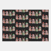 Engelse Bulldog Liefhebber Kersthuisdier Moeder Ke Inpakpapier Vel (Voorkant)