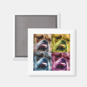 Engelse bulldog magneet (Voorkant / Achterkant)