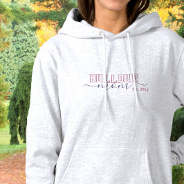 Engelse Bulldog Mam met Jaar Hoodie