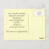 Engelse Bulldog Mam &Pups briefkaart shot herinner (Achterkant)