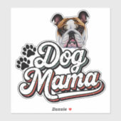 Engelse Bulldog Mama Sticker (Vel)