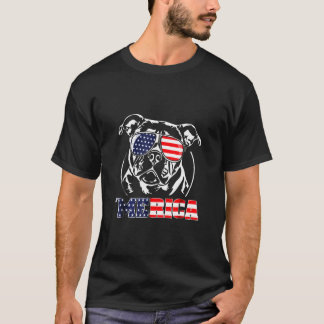 Engelse Bulldog Merica Patriotic Dog Tshir T-shirt