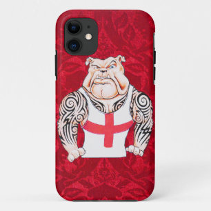 Engelse Bulldog met tribale Tattoos iPhone 11 Hoesje