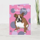 Engelse Bulldog Moederdag Kaart (Voorkant)