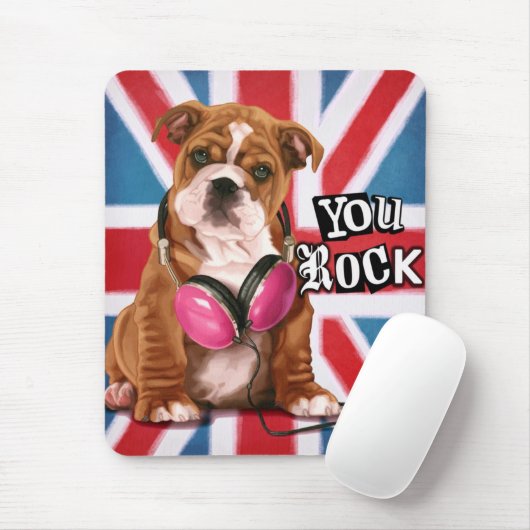 Engelse Bulldog Muismat (Met muis)