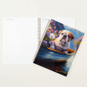 Engelse Bulldog op een Peddel: Een Schitterend Avo Planner