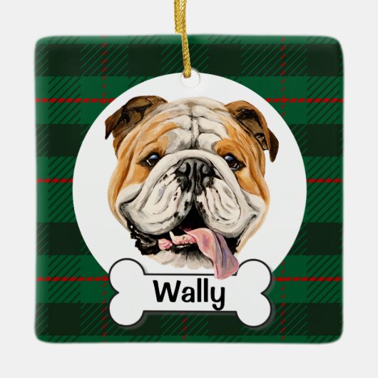 Engelse Bulldog Ornament (Voorkant)