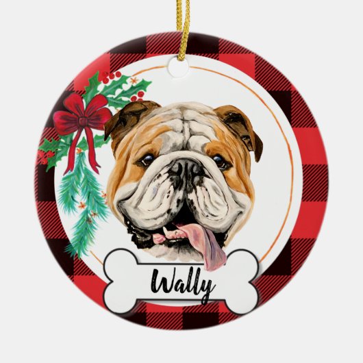 Engelse Bulldog Ornament (Voorkant)