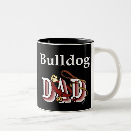 Engelse Bulldog Pap Mok (Rechts)