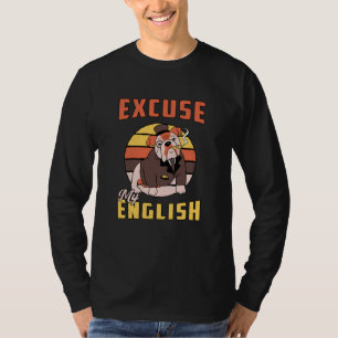 Engelse Bulldog Pardon My English Funny T-shirt
