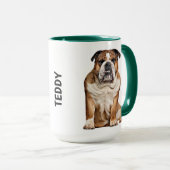 Engelse Bulldog Personalized Mug Mok (Voorkant rechts)