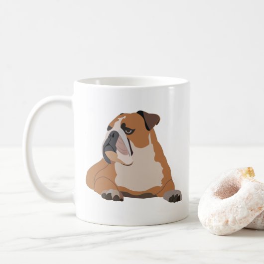 Engelse Bulldog Pet Koffiemok (Met donut)