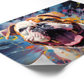 Engelse Bulldog Poster (Hoek)
