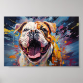 Engelse Bulldog Poster (Voorkant)
