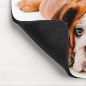 Engelse Bulldog Puppy Mousepad Muismat (Hoek)