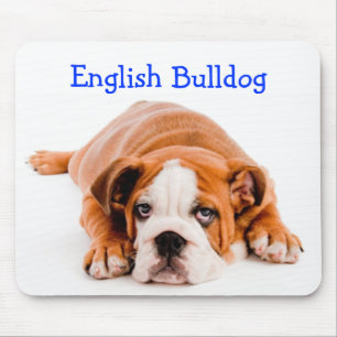 Engelse Bulldog Puppy Mousepad Muismat