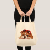 Engelse bulldog Puppy Tote Bag (Voorkant (product))
