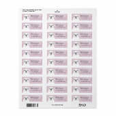 Engelse Bulldog Retouradreslabels Etiket (Full Sheet)