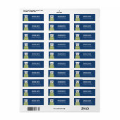 Engelse Bulldog Return-adreslabels Etiket (Full Sheet)