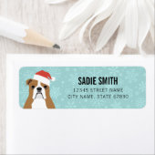 Engelse Bulldog Return-adreslabels Etiket (Insitu)