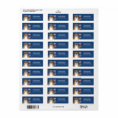 Engelse Bulldog Return-adreslabels Etiket (Full Sheet)