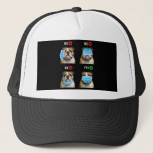 Engelse Bulldog Right Draag Face Mask Tanktop Trucker Pet